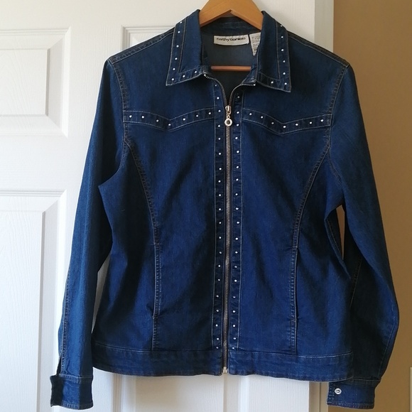Vintage Cathy Daniels Denim jacket Sz M - Picture 1 of 8